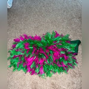 One of a kind custom feather top